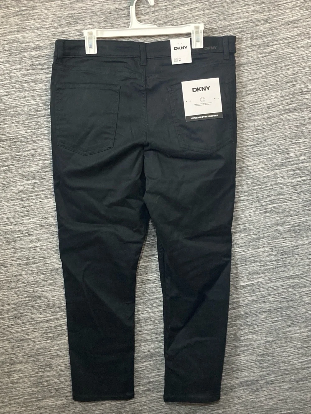 DKNY Men's Slim Straight Jeans in Black